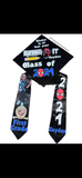 Custom Graduation Cap | Personalized Grad Cap Decoration for Kindergarten, High School & College Graduation | Any Theme or Colors