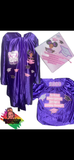 Custom Kids Graduation Gown & Cap Set for Girls | Personalized Pre-K, Kindergarten & First Grade Graduation Outfit | Any Color or Theme
