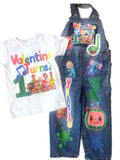 Custom Boys Birthday Overall Denim Set – Personalized Shirt & Overalls