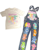 Custom Girls Birthday Denim Overall Set – Shirt & Overalls (Pants, Shorts, or Dress)