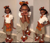 Kente Tutu Socks | African Print Ruffle Socks | Black Girl Boutique Socks | Kente Cloth Birthday Outfit | Afrocentric Baby Socks