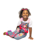 Custom Girls Birthday Denim Overall Set – Shirt & Overalls (Pants, Shorts, or Dress)