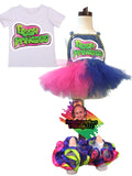 Fresh princess denim overalls tutu