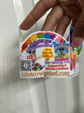 Custom Foldable Business Cards | Unique Pop-Out Marketing Cards | Small Business Branding | Rainbow Ruffle Design