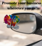 Custom Foldable Business Cards | Unique Pop-Out Marketing Cards | Small Business Branding | Rainbow Ruffle Design