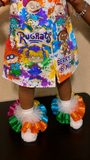 Rugrats Inspired Tutu Socks | Retro 90s Character Ruffle Socks | Birthday Outfit Accessories | Custom Boutique Socks