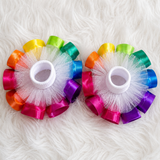 Rainbow Tutu Socks | Colorful Ruffle Socks | Boutique Baby & Toddler Socks | Birthday Outfit Accessories