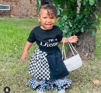 checkerboard Tutu socks - ReignBowsNtoes