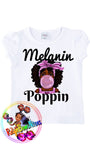 Melanin Poppin t-shirt tutu set - ReignBowsNtoes