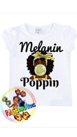 Melanin Poppin t-shirt tutu set - ReignBowsNtoes
