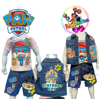 Boys Paw patrol themed shortset - ReignBowsNtoes