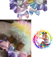 Tutu diaper cover set - ReignBowsNtoes